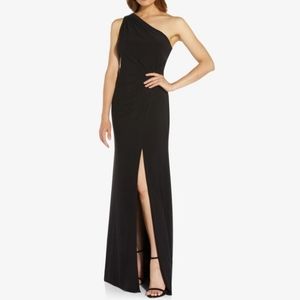 Adrianna Papell One Shoulder Evening Gown